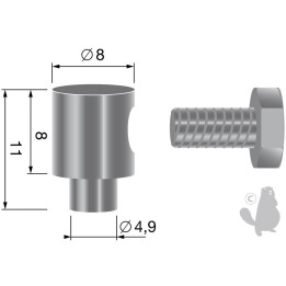 Serre-câble, pour câbles jusque Ø: 2,5mm