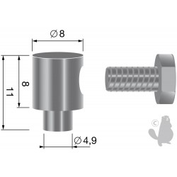 Serre-câble, pour câbles jusque Ø: 2,5mm
