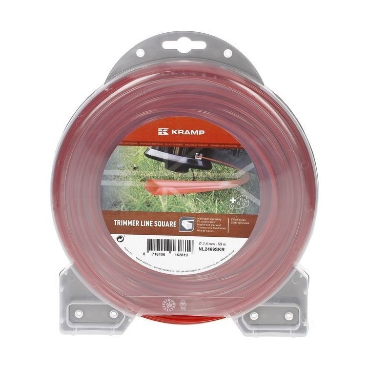 Bobine fil nylon Rond 2mm 126m