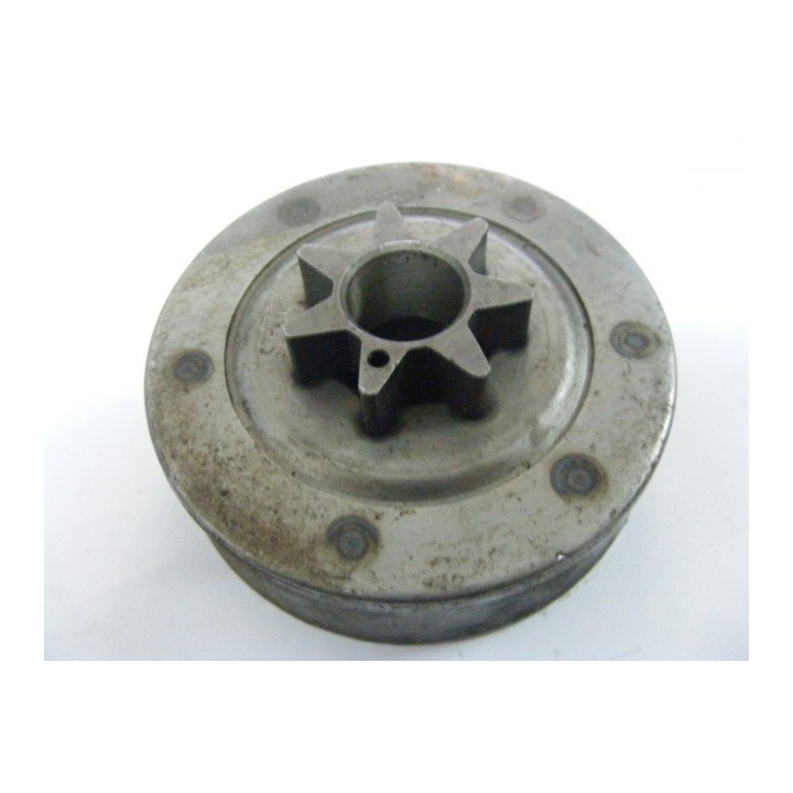Cloche Pignon de chaine Pas 3/8 Intérieur 78mm 7 dents