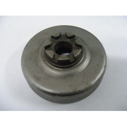 Cloche Pignon de chaine 7 dents / int 76mm / Axe 16mm