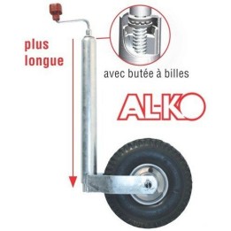 Roue jockey pneu gonflable ALKO caravanne remorque d48