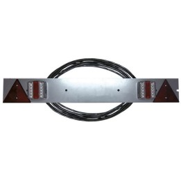 bandeau Rampe éclairage galvanisée remorque 1m feux LED