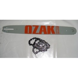 Guide 38cm +chaine komatsu zenoah G410-G450-G455-325 -58-1.5-64M HUSQVARNA  260-266-272-372-394 déstockage