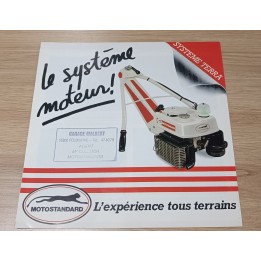 Plaquette document publicitaire gutbrod motostandard 3 volets recto verso