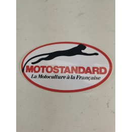 LOGO adhésif MOTOSTANDARD-ovale- 10x6 cm