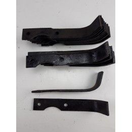 Couteau fraise 21 pieces -fraise -motoculteur lot de 21couteaux gauche- L180x30xh55mm- D8 entraxe 70- G -déstockage