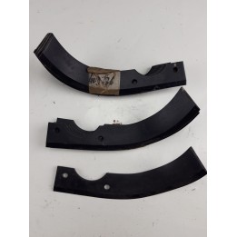 Couteaux lot10- fraise motoculteur lot de10  -5 droit+5 gauche-L225x40mm-h60 trous déportés-déstockage