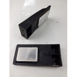 Catadioptre blanc sur support plastique pour remorque lot de 2 pieces déstockage