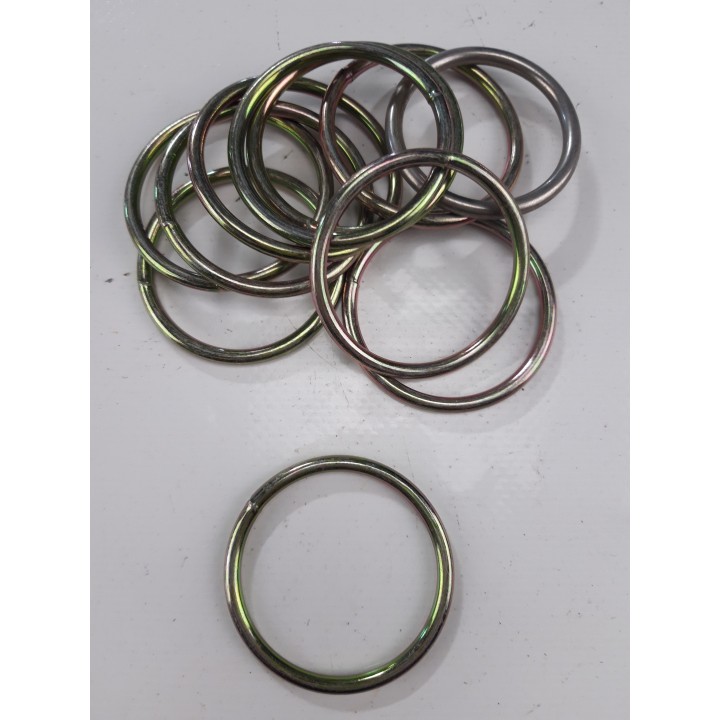 Anneaux bichromatés lot de 10- intèrieur 46mm fil D4mm déstockage