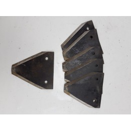 Section lame motofaucheuse 2 trous débordante lot de 6 ref 676 ANCIEN STOCK prix déstockage