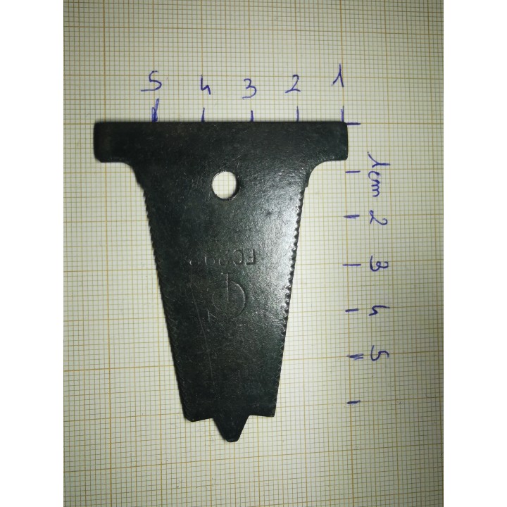Plaquette de doigt de barre de coupe faucheuse SOMECA déstockage