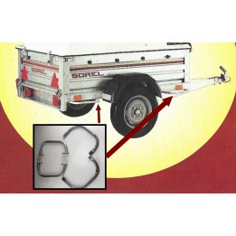 Barres de protections pour remorque longueur 300mm x largeur 150mm lot de 4 - OCCASION