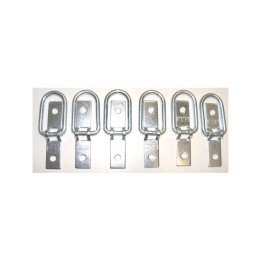 Crochet arrimage rabattable pour remorque lot de 6 pieces