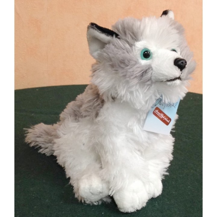 Peluche Husky 25 cm-marque ANNA CLUB PLUSH très bonne qualité