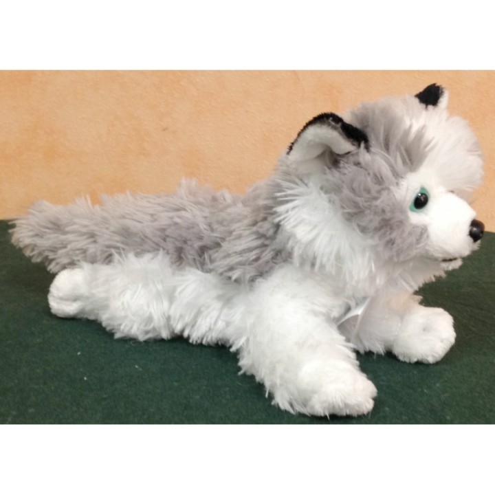 Peluche Husky 25 cm-marque ANNA CLUB PLUSH très bonne qualité