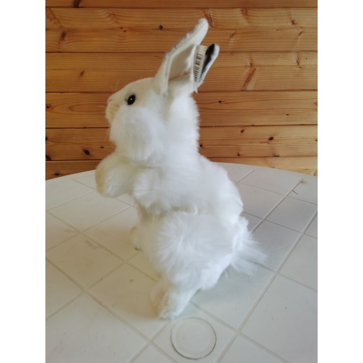 Peluche Lapin blanc 32 cm dressé ANIMA 3313 super qualité prix déstockage