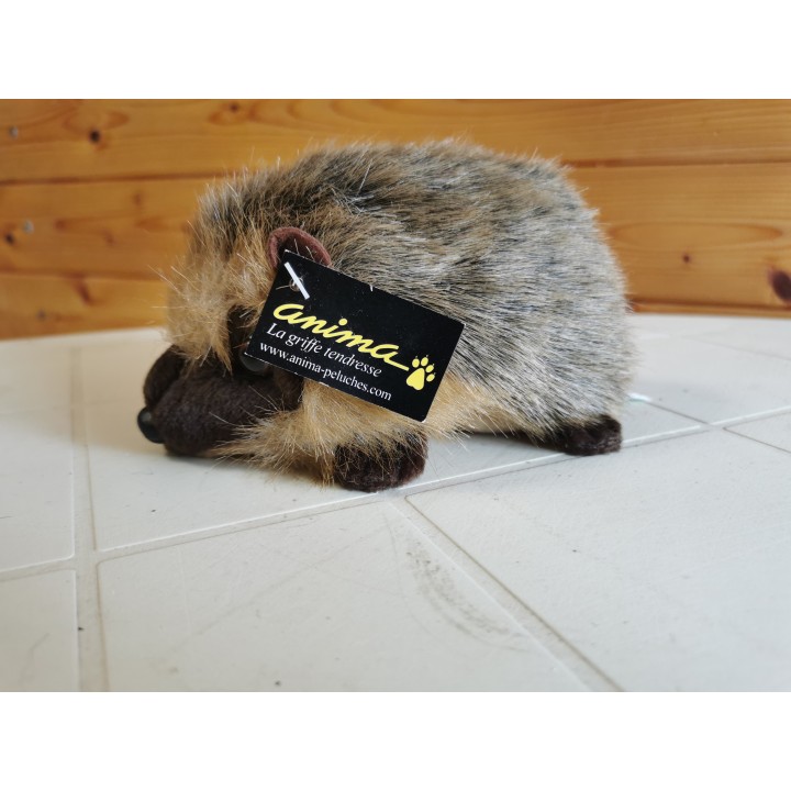 Peluche Hérisson 14 cm ANIMA 1618 haute qualité prix déstockage