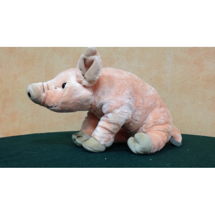 Peluche Cochon assis 40 cm déstockage