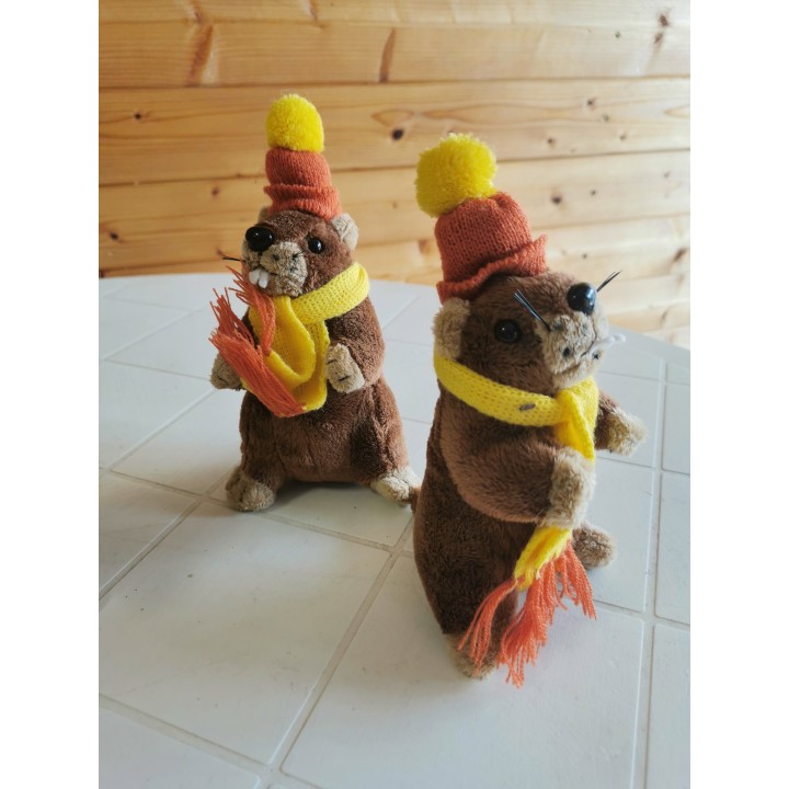 Peluche marmotte Rodadou déstockage