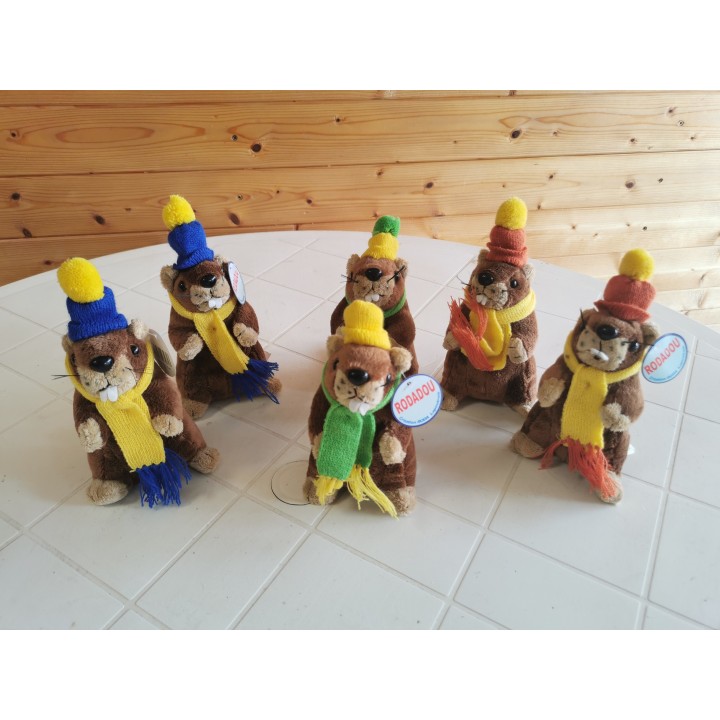 Peluche marmotte Rodadou déstockage