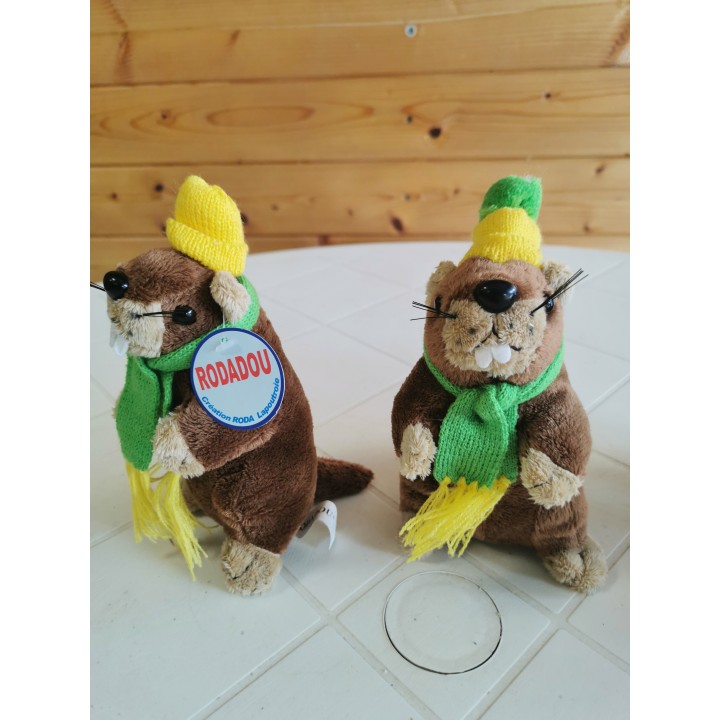 Peluche marmotte Rodadou déstockage