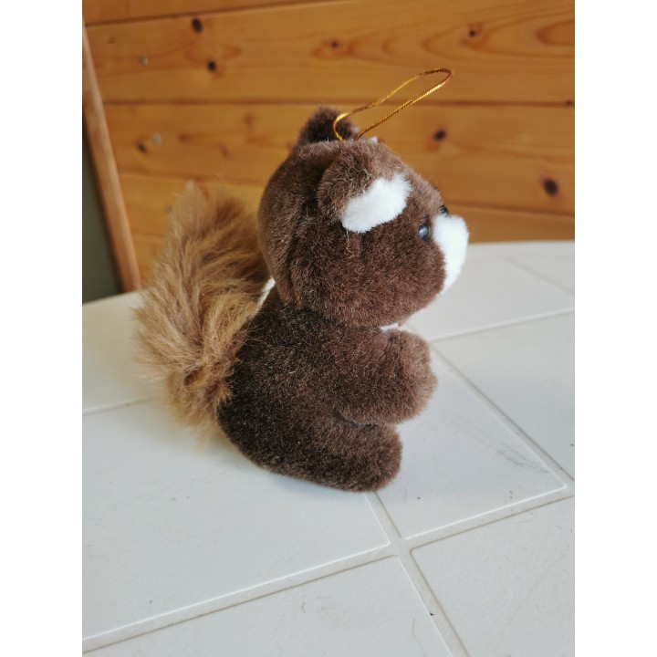 Peluche écureuil marron FONCE Lascar déstockage