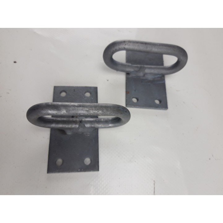Anneaux arrimage sur platine lot de 2 pieces déstockage