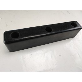 Butée caoutchouc-butoir caoutchouc-L298 x 52 x H60 mm noir déstockage