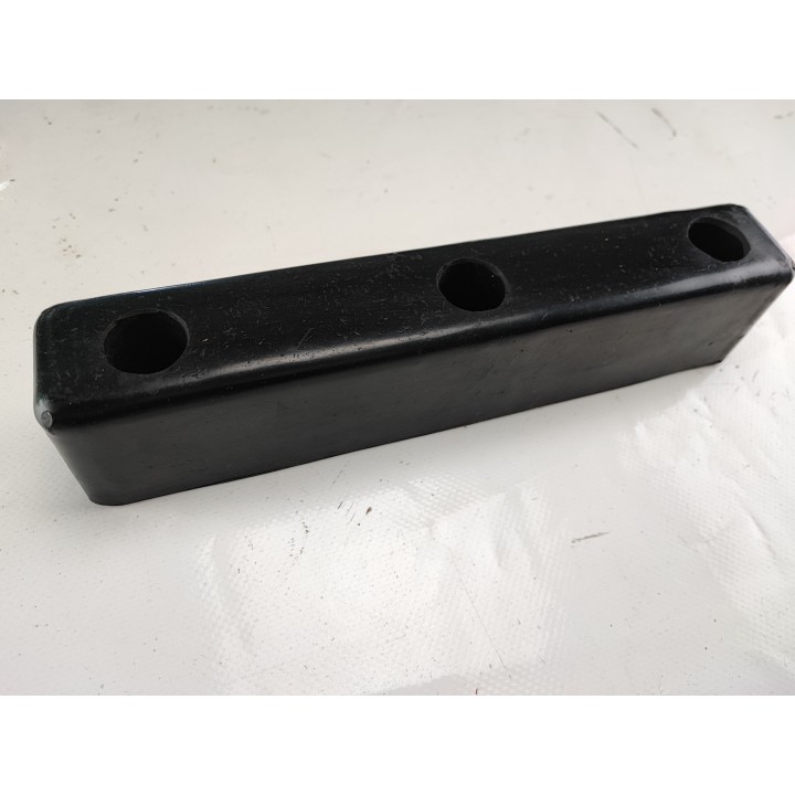 Butée caoutchouc-butoir caoutchouc-L298 x 52 x H60 mm noir déstockage