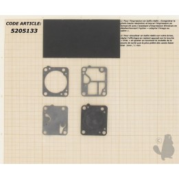 Membranes carburateur ZAMA- modèle GND11-MAC-CULLOCH-MAC 100-MAC120- déstockage