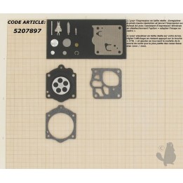 Membranes carburateur WALBRO- modèle-K10WJ-complet-déstockage
