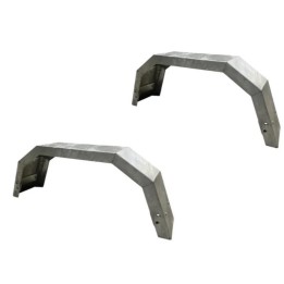 Garde boue remorque ailes remorque tôle galvanisée 5 pans soudés 700x180xH300mm la paire
