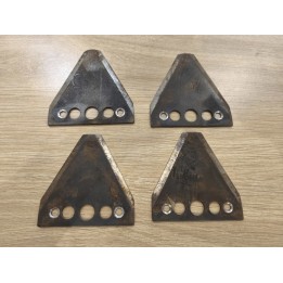 Section lame motofaucheuse 5 trous gutbrod Motostandard lot de 4 sections