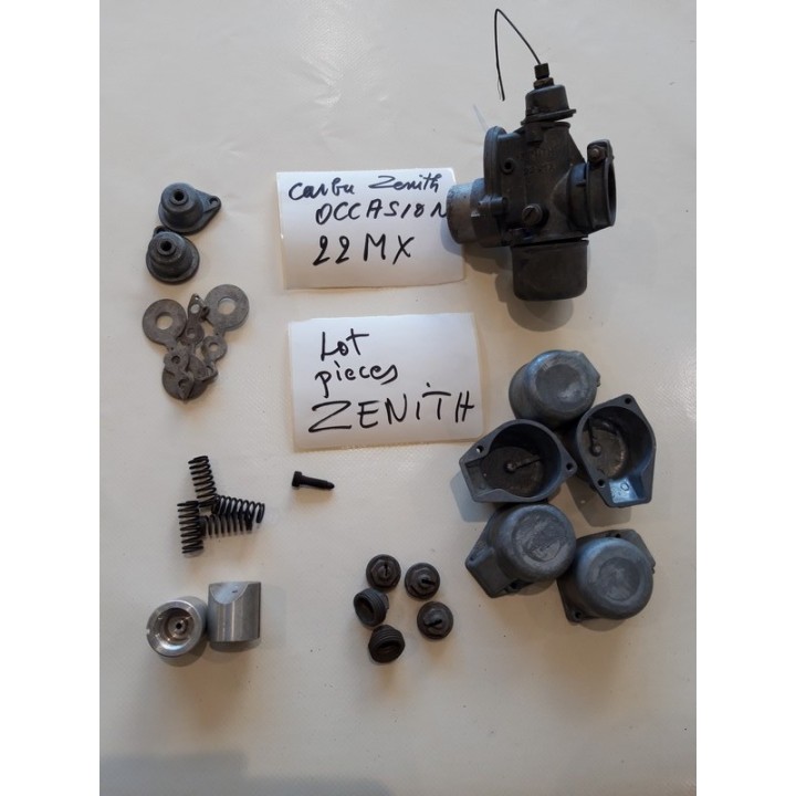Lot de pièces carburateur ZENITH ancien stock prix déstockage+1 CARBURATEUR OCCASION 22MX