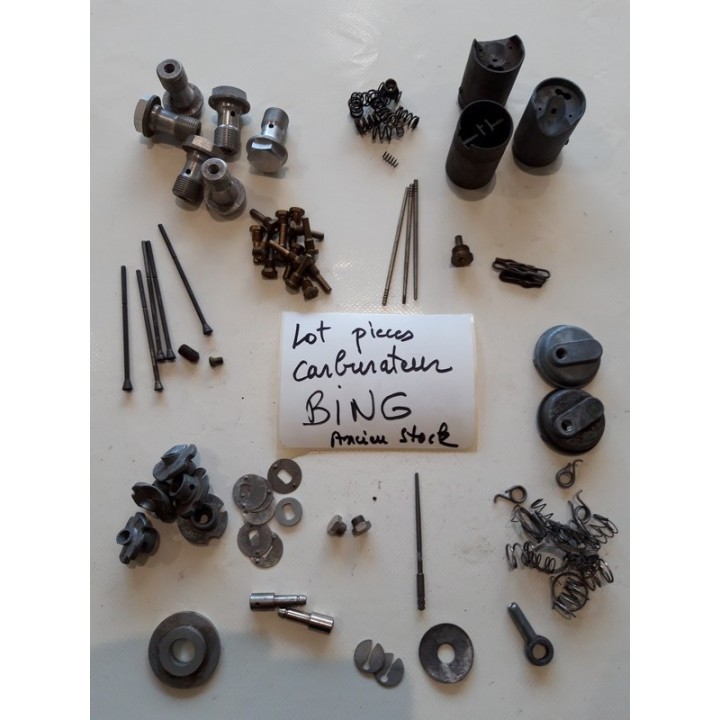 Lot de pièces carburateur BING ancien stock prix déstockage