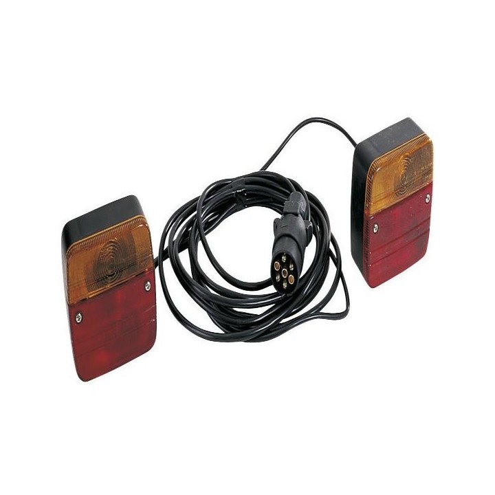 Kit éclairage 2 feux ampoules 4m / 12v