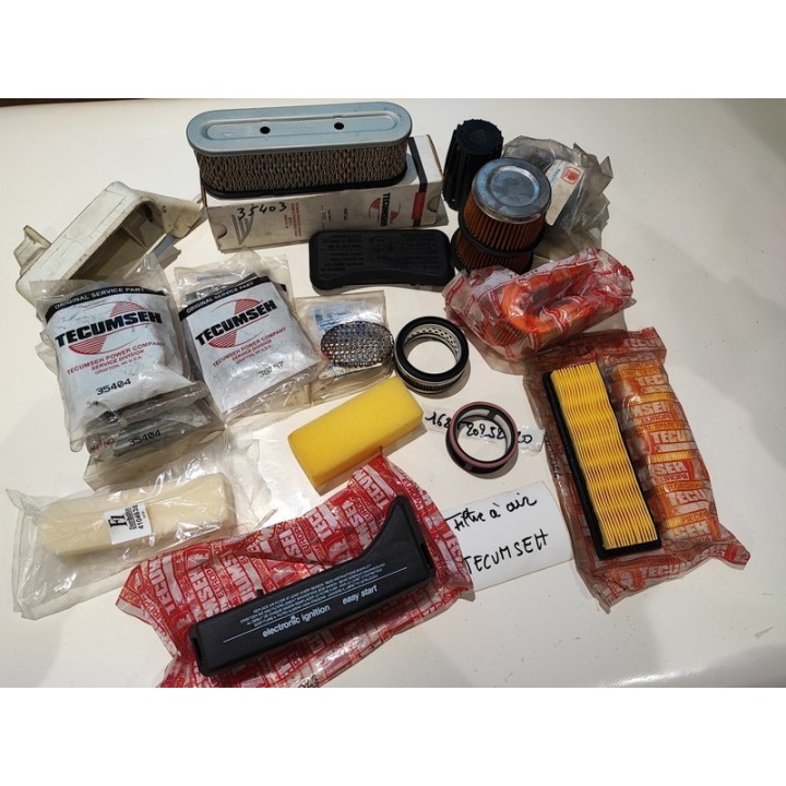 Lot de pièces TECUMSEH-ASPERA filtres à air stock prix déstockage