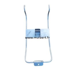 Support roue de secours panier sous châssis