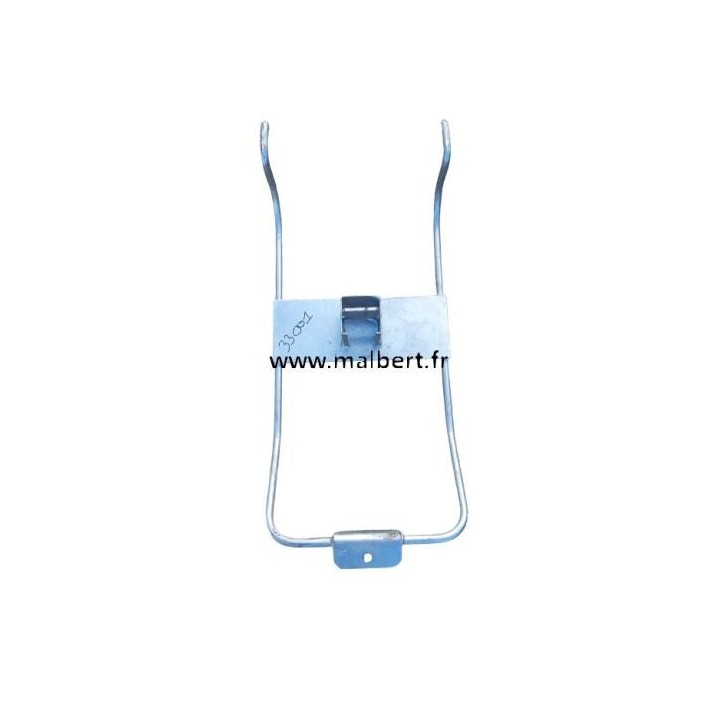 Support roue de secours panier sous châssis