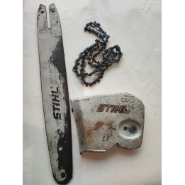 Guide + chaine + carter STIHL MS190T occasion