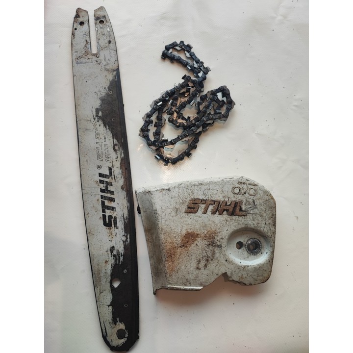 Guide + chaine + carter STIHL MS190T occasion