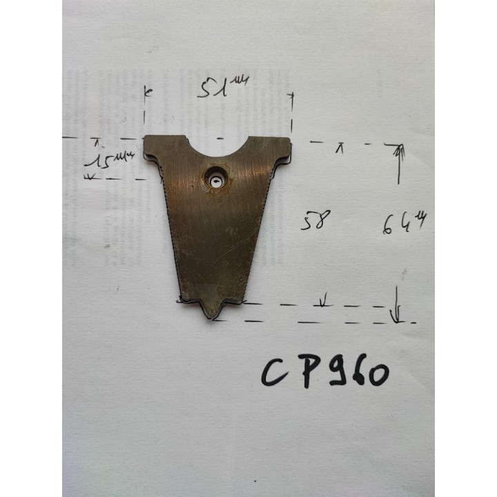 Plaquette de doigt de barre de coupe faucheuse déstockage