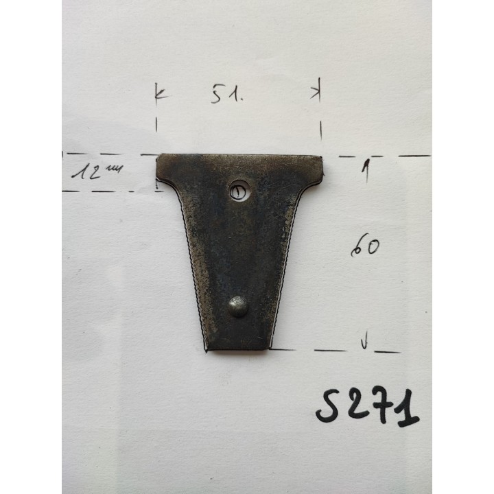 Plaquette de doigt de barre de coupe faucheuse déstockage