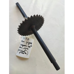 Axe pignon MTD déstockage longueur 400 mm axe 19mm 33 dents D du pignon 140mm